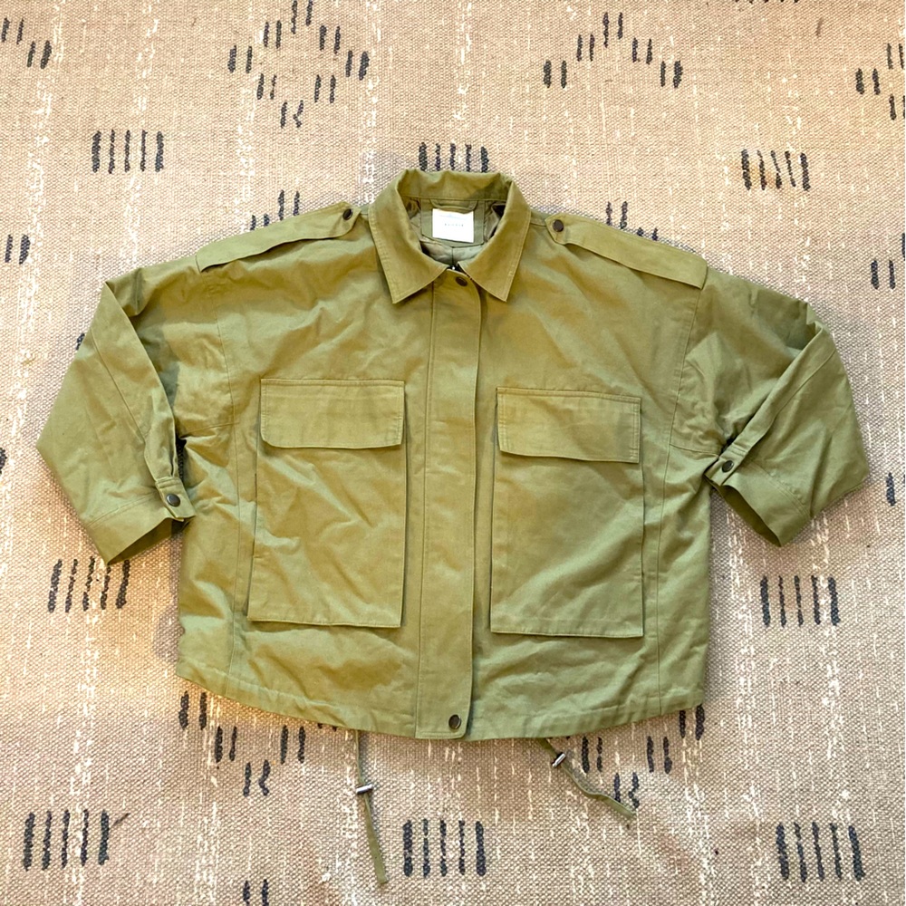 Army Coat with Oversized Pockets